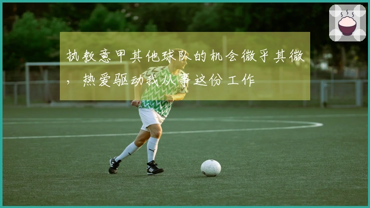 执教意甲其他球队的机会微乎其微，热爱驱动我从事这份工作